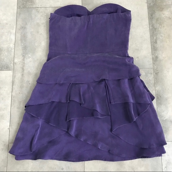 Twelfth Street Cynthia Vincent purple silk dress 4 - Picture 2 of 6